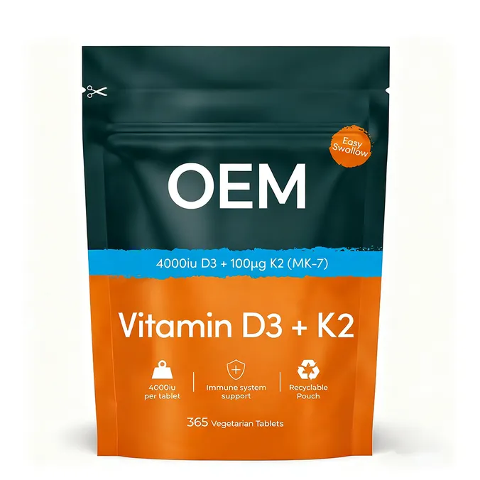 China OEM Vitamin D3 K2 Tablets 365ct - Adults Immunity 24M