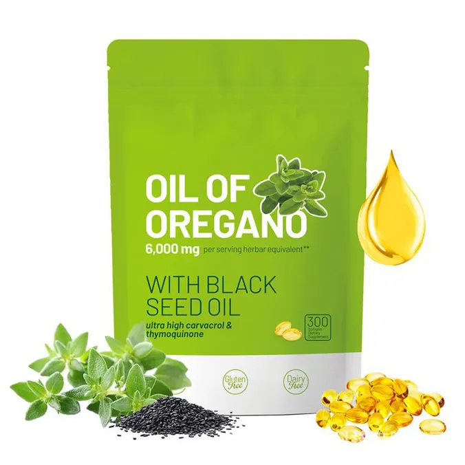 Oregano + Black Seed Oil Softgels 300ct - Immune Support